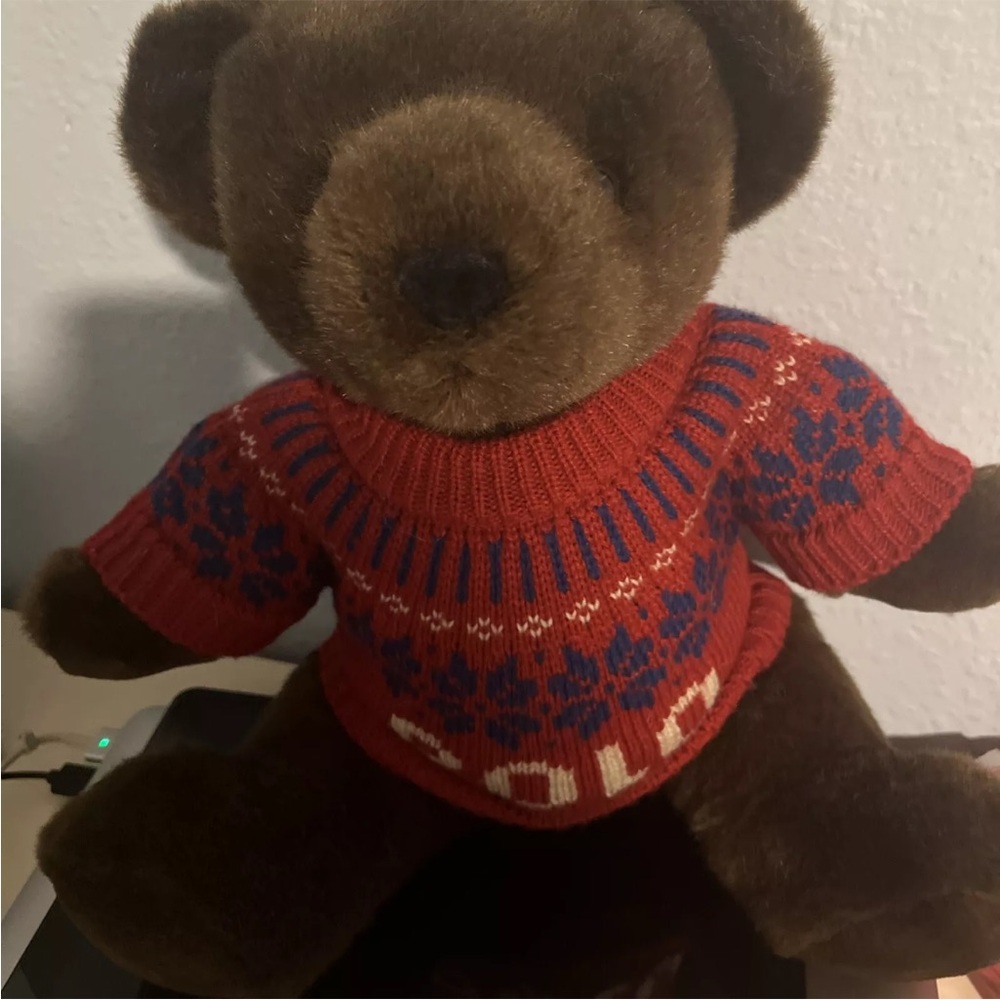 Ralph Lauren Teddy Bear with Red Sweater